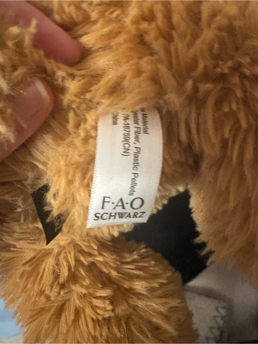 FAO Schwarz Plush Brown Floppy Dog Toy